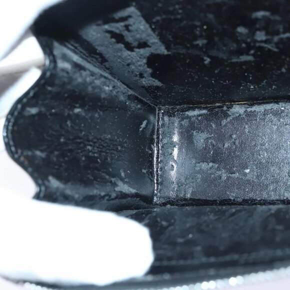 GUCCI Pouch Leather Black Silver Auth yk15398 - Picture 2 of 16